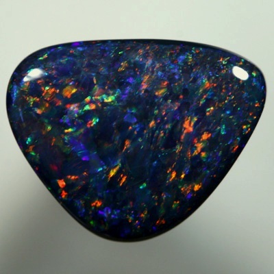 SOLID BLACK OPAL Unique gothic fire!! SEE VIDEO